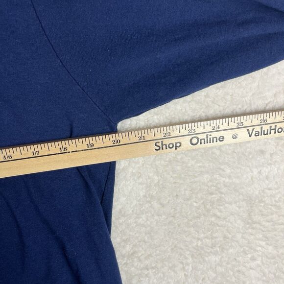 Patagonia long sleeve graphic t shirt‎ men Medium Logo On Back Navy Blue - Picture 4 of 5